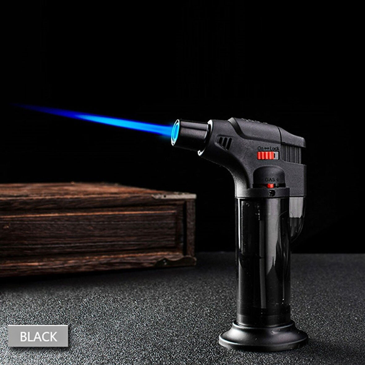 Pürmüz Alev Çakmak 1300°C - Torch Doldurulabilir Depolu Orta Boy