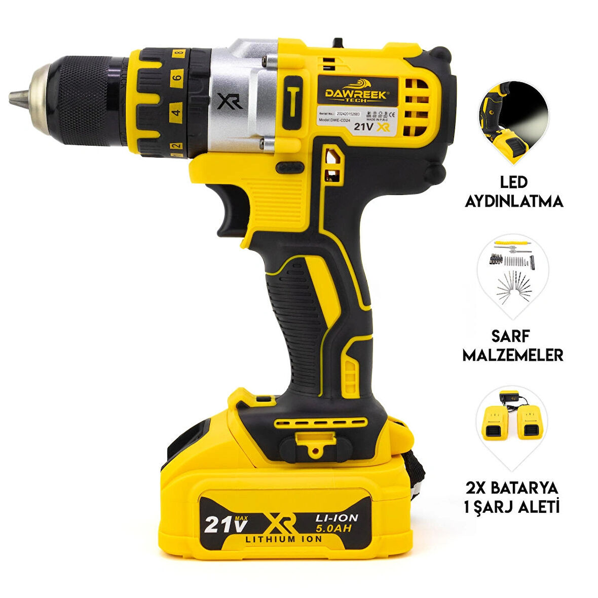 10 MM ÇELİK MANDREN VİDALAMA DWD5P 