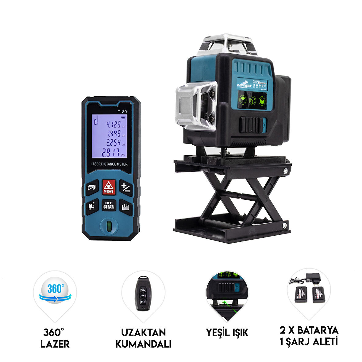 LAZER TERAZİ + LAZER METRE & TRİPOT MK16