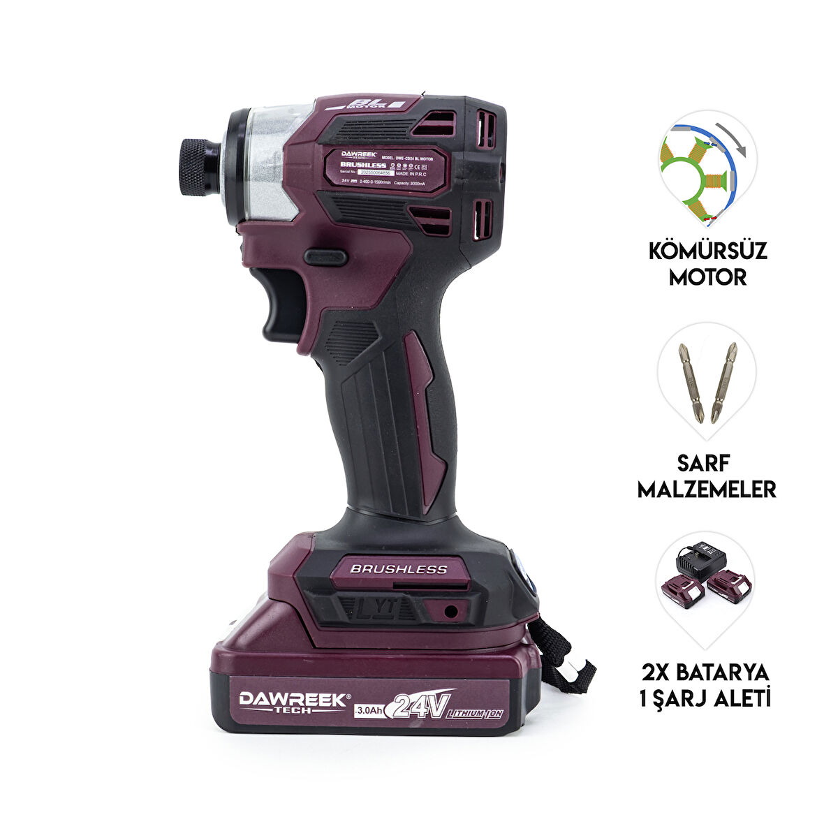 DAWREEK Torklu Vidalama PRUPLE – Akülü Torklu Somun Sıkma Makinesi