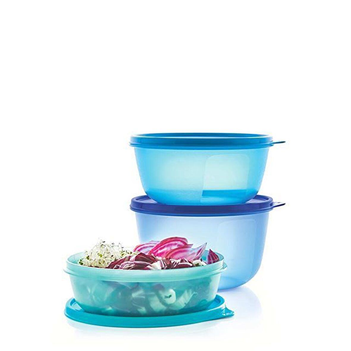 TUPPERWARE MUCİZE ŞEKERLER Buzdolabı Saklama Kabı 3lü Set ( 1 lt, 1.5 lt, 2lt)