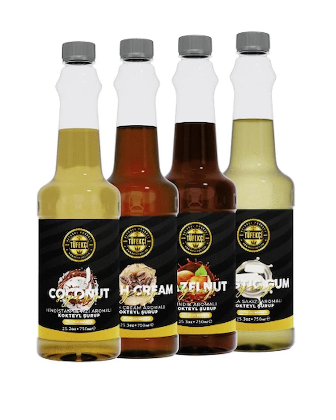 4lü Avantajlı Paket (hindistan Cevizi, Irish Cream, Damla Sakızlı, Fındık) Şurubu 4*750ml