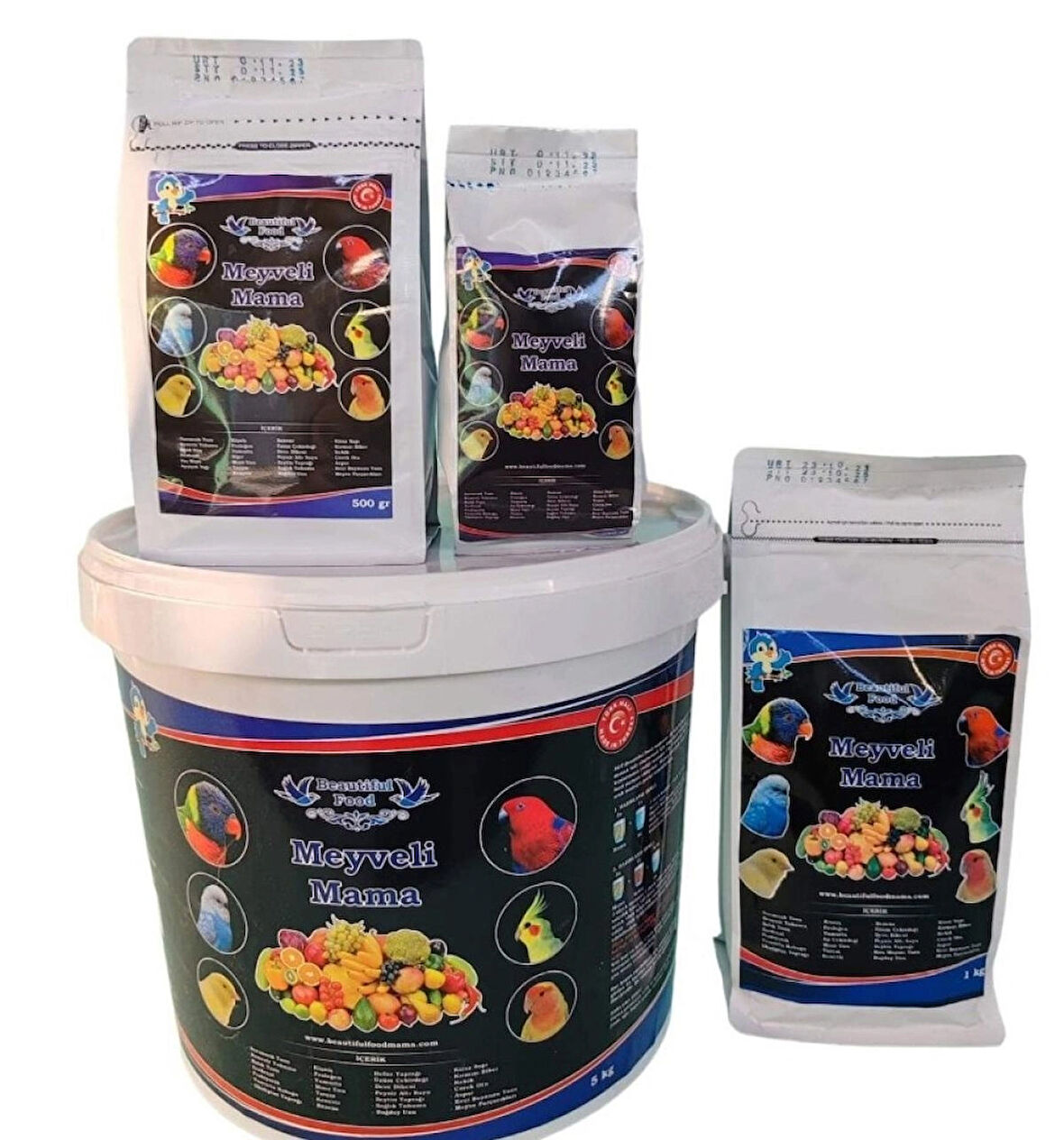 MEYVELİ 5 KG(KOVA) Beautiful Food Kuş Maması