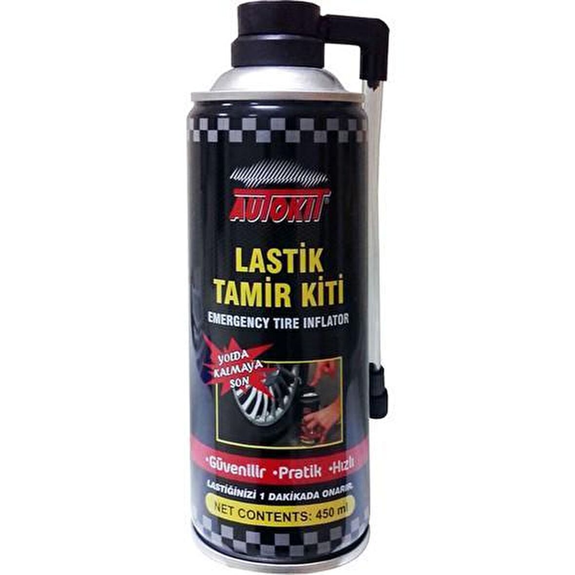 Autokit Lastik Tamir Kiti Acil Lastik Şişirici Sprey 450 ml