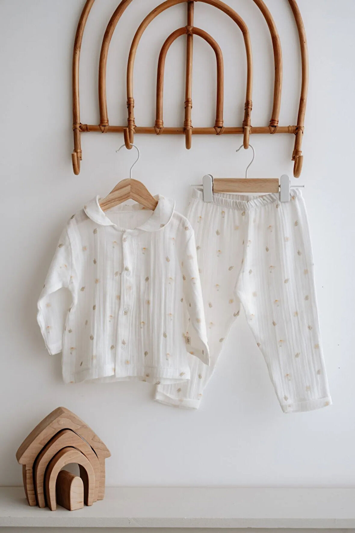 Müslin Pijama Takımı  | Daisy Leaves