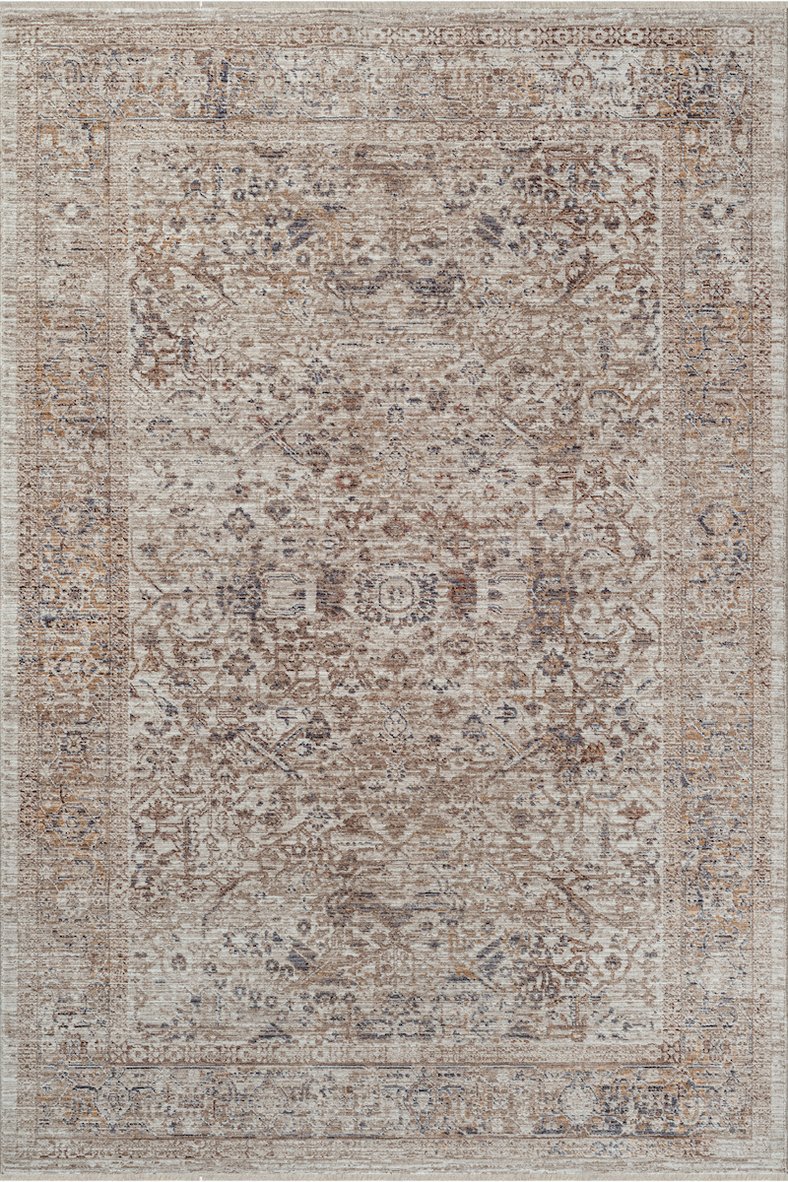 Buhara 0739 Serisi Vintage Modern Eskitme Etnik Desenli Otantik Salon Halısı 