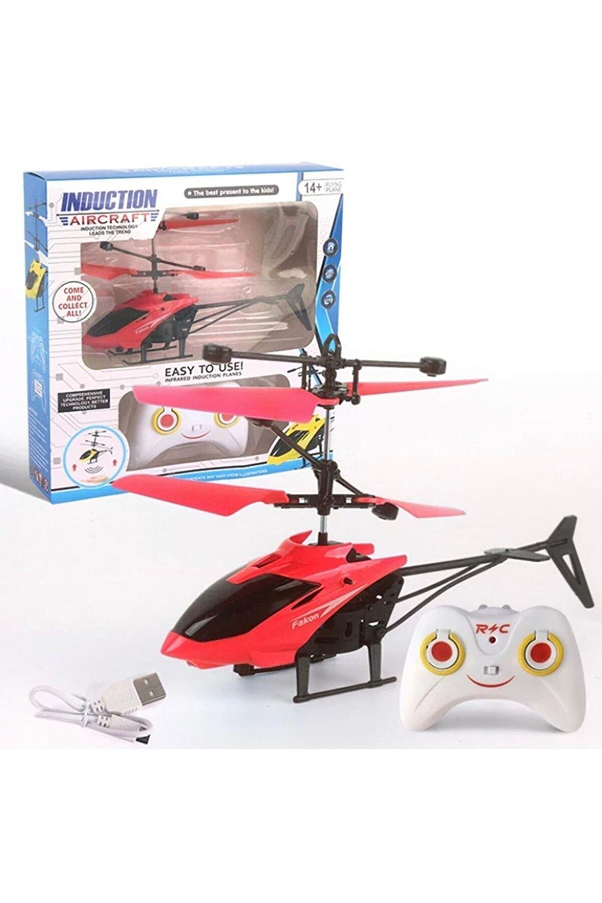 Işıklı Şarjlı Uçan Uzaktan Kumandalı Helikopter Sonic I/r Control