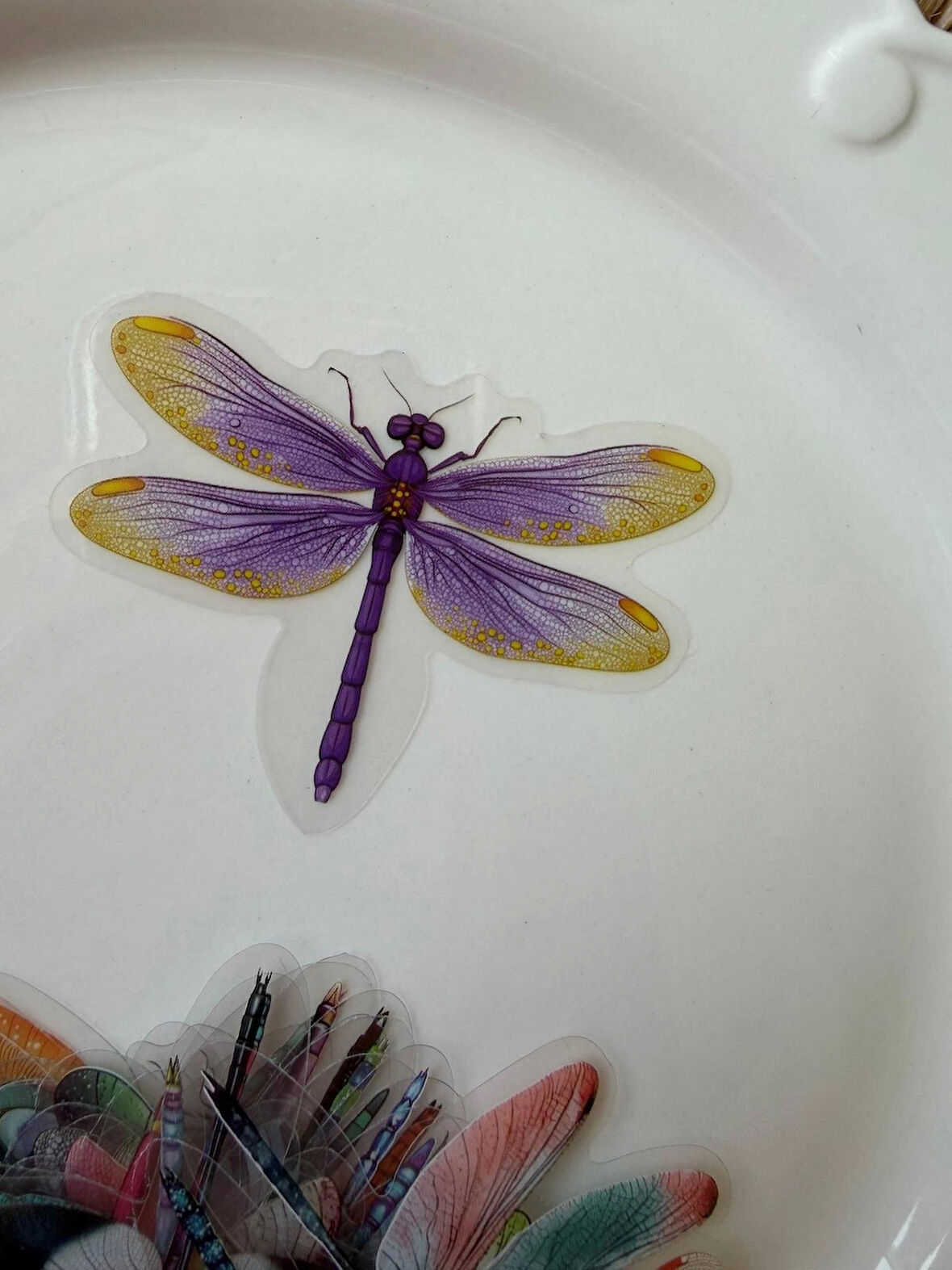 30 Canlı Renkli Yusufçuk Sticker, Yeniden Kullanılabilir ve Kendinden Yapışkanlı