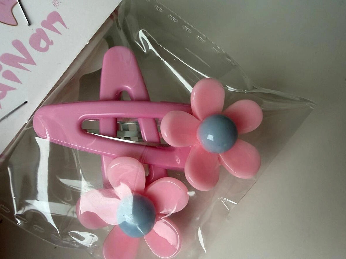 Çıtçıtlı Papatyalı Renkli Toka