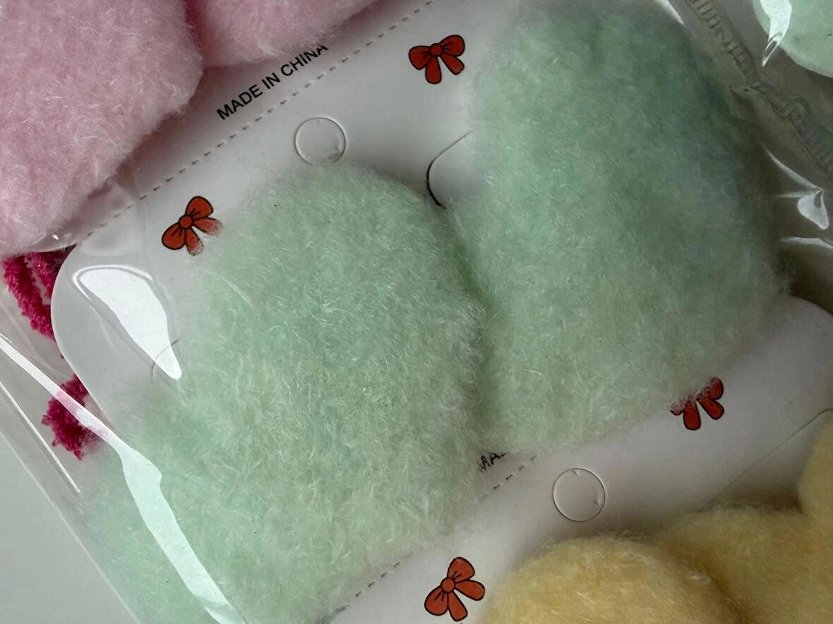 Keçe Kalpli Büyük Boy 2'li Lastik Toka