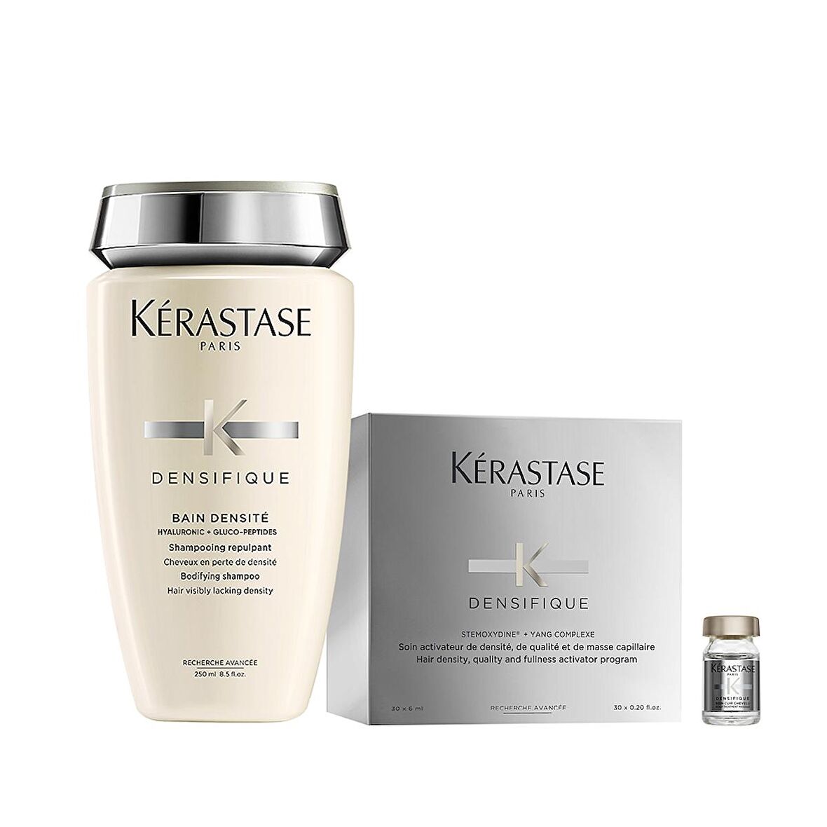 Kerastase Densifique Yoğunlaştırıcı Bakım Kürü 30x6 ml + Bain Densite Şampuan 250 ml