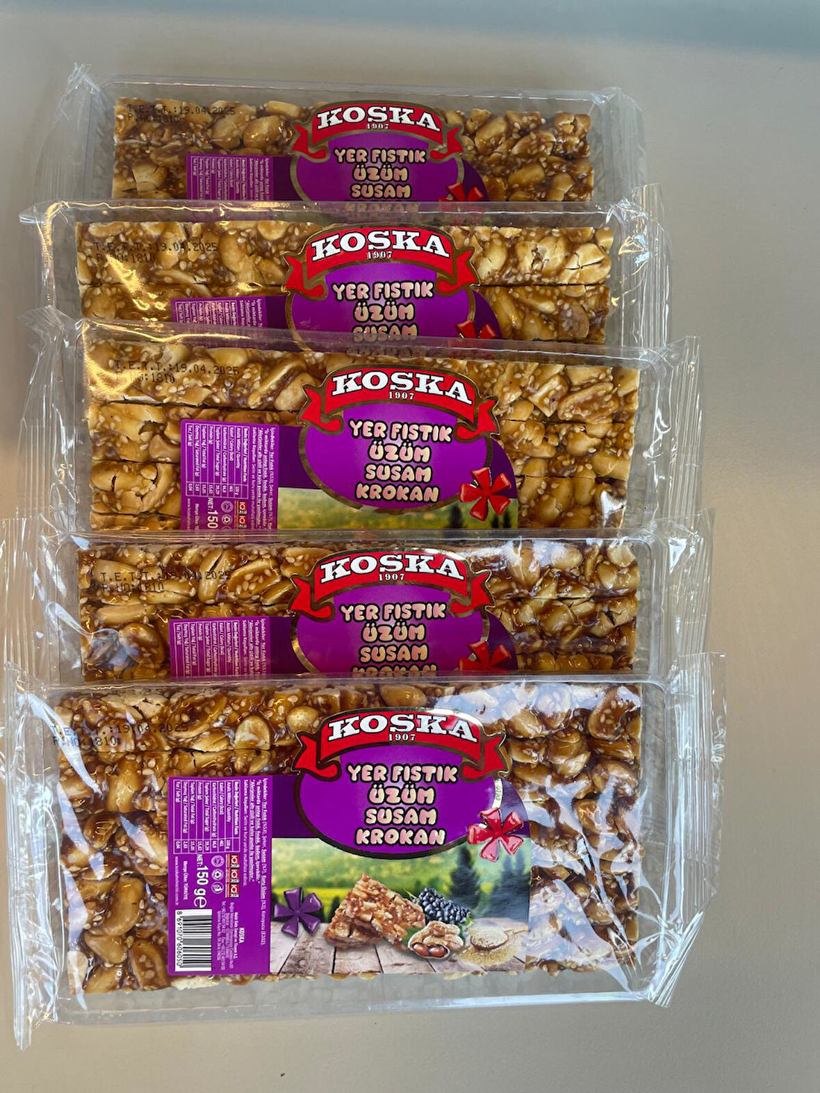 KOSKA ÜZÜM YER FISTIK KROKAN 150 GR KOLİ (24 ADET)