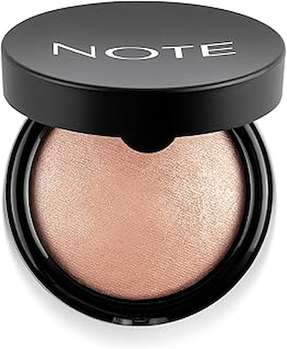 Note Baked Powder Işıltılı Bitişli Highlighter Toz Yüz Pudrası 01 Stardust