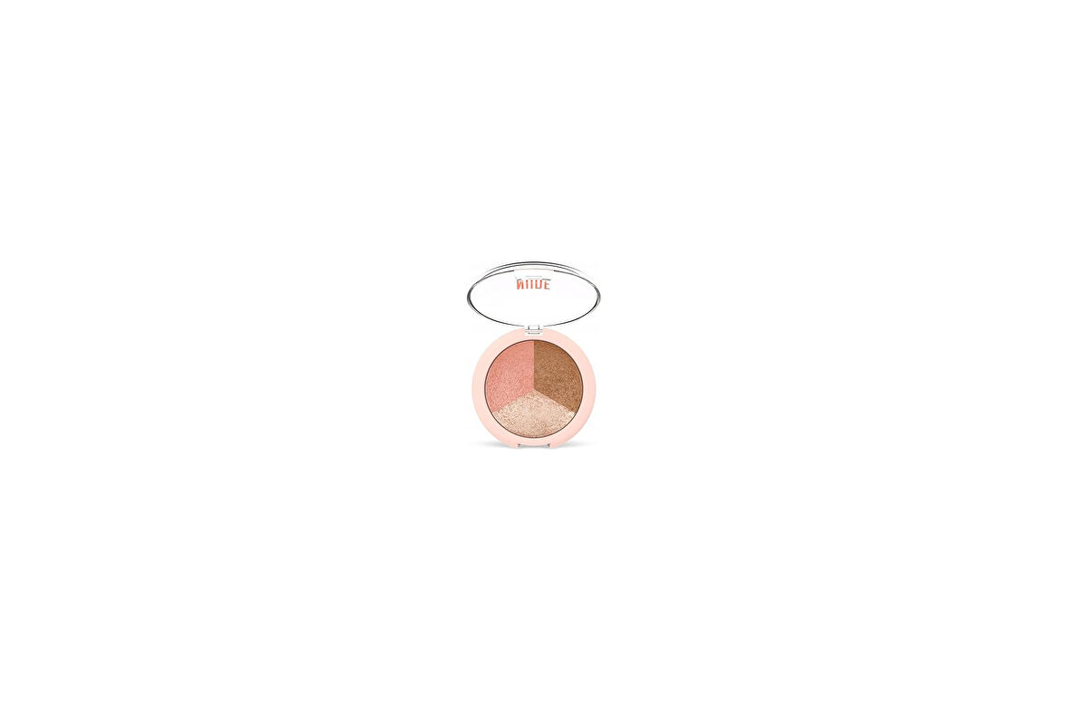 Rose Nude Look Baked Face Powder Üçlü Pudra