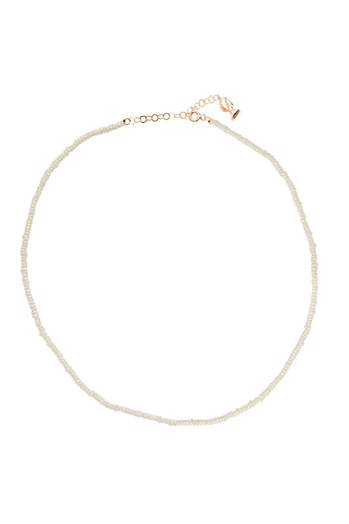 925 Ayar Gümüş Kadın Çıtır Doğal İncili Kolye