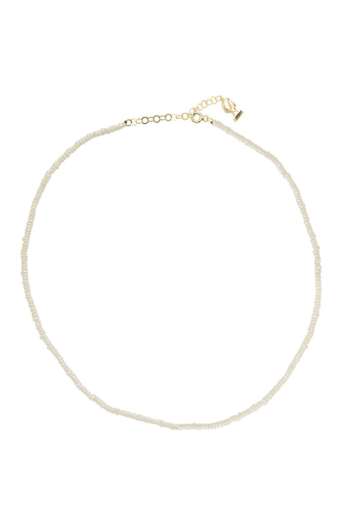 925 Ayar Gümüş Kadın Çıtır Doğal İncili Kolye