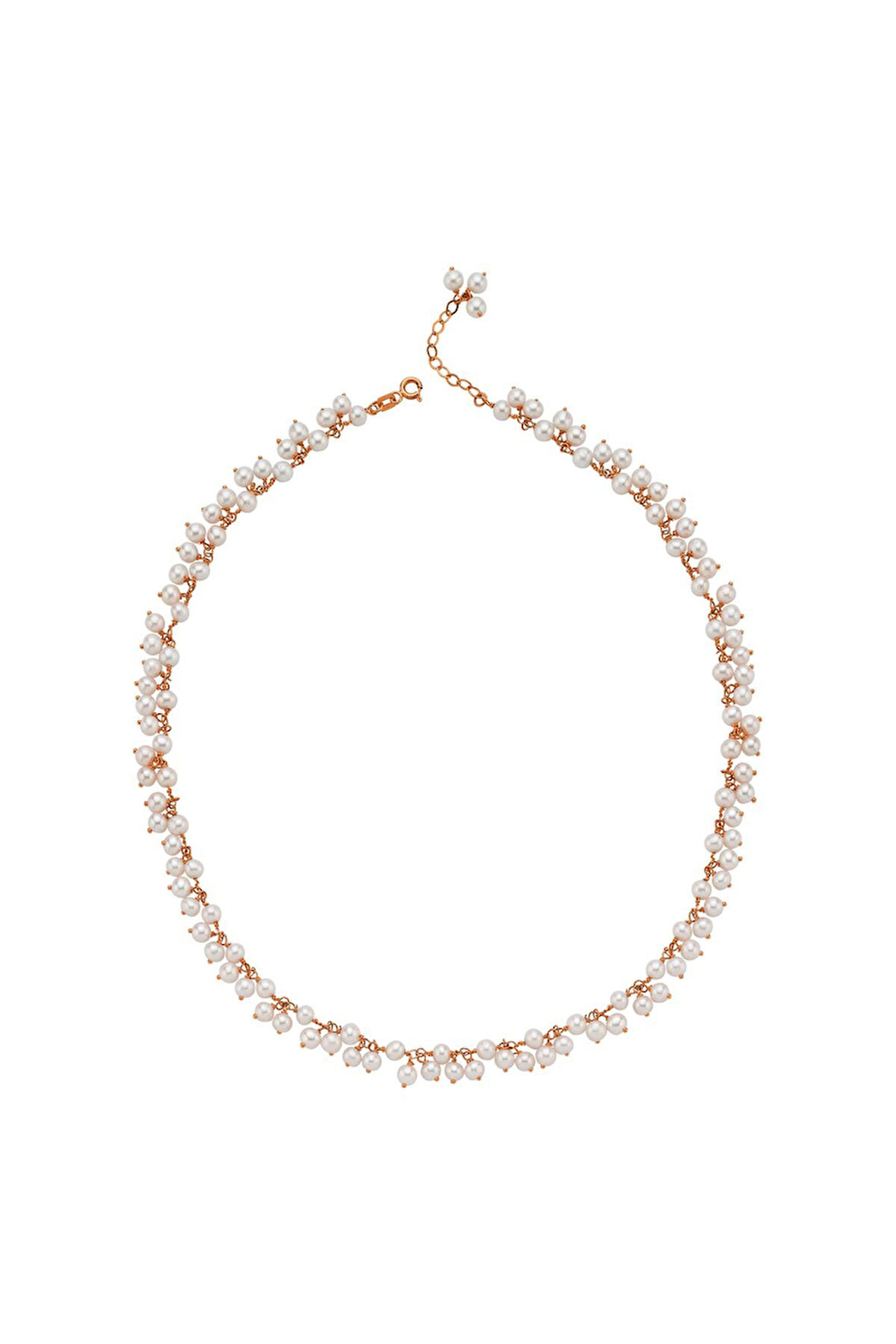 925 Ayar Gümüş Kadın Sallantılı Doğal Kültür İncisi Kolye