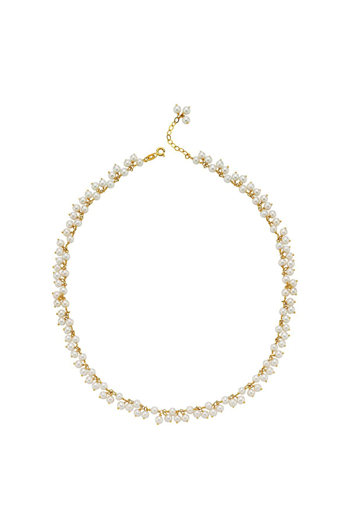 925 Ayar Gümüş Kadın Sallantılı Doğal Kültür İncisi Kolye