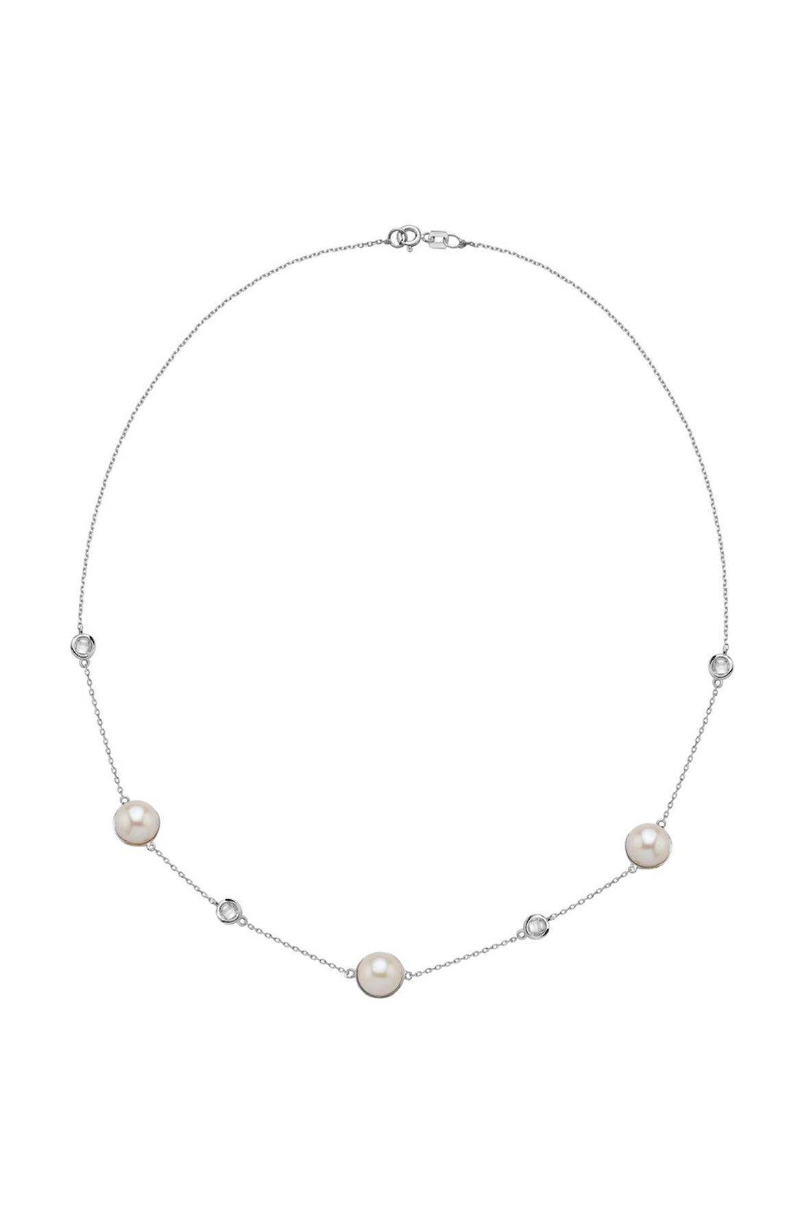 14 Ayar Altın 9 mm Doğal İncili Kolye