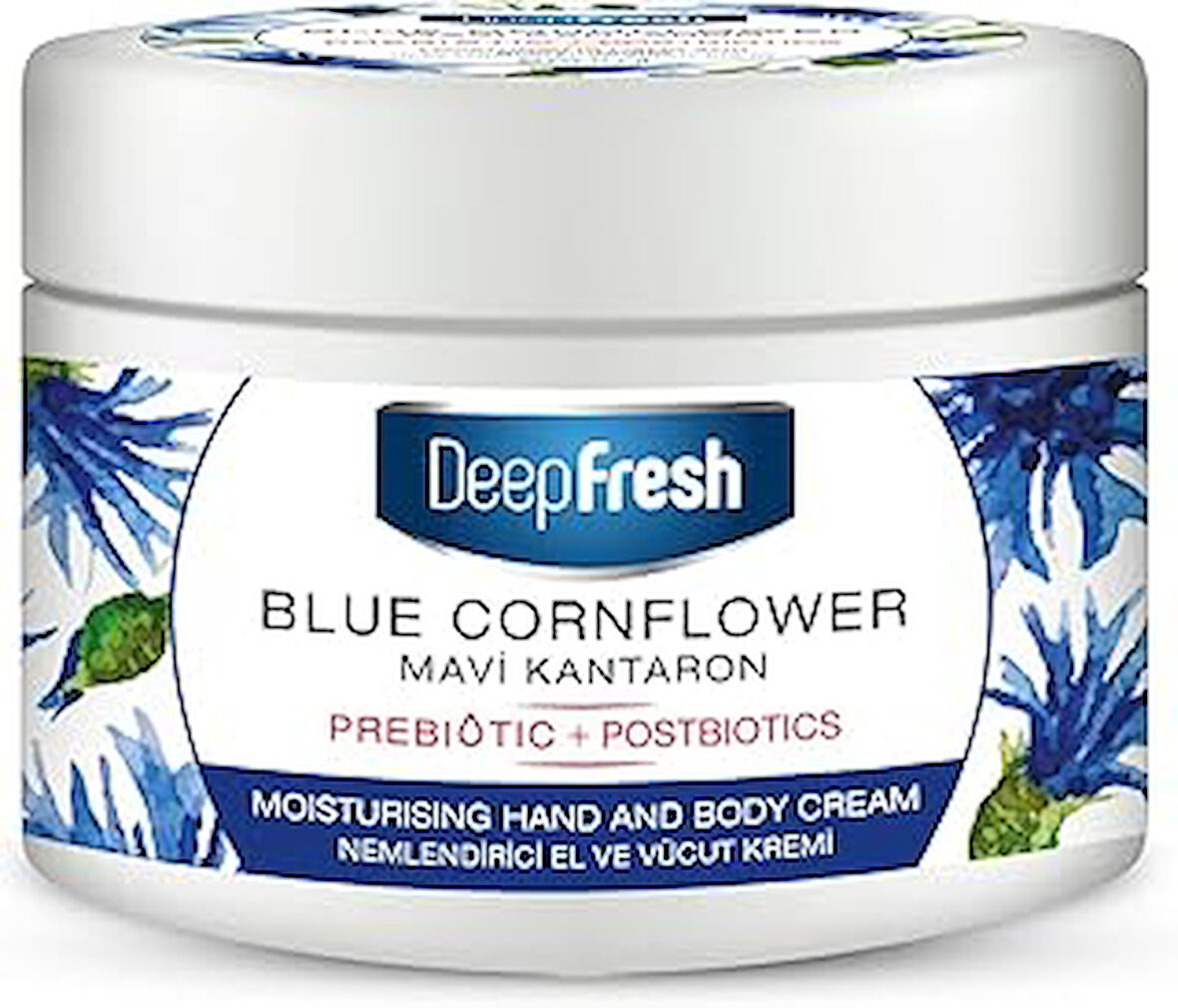 Deep Fresh El Ve Vücut Kremi Prebiyotik Nemlendirici Mavi Kantaron