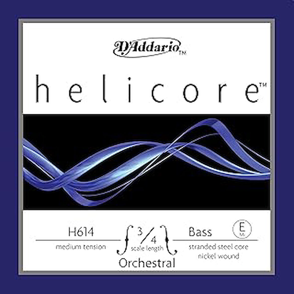 D'Addario H614 3/4M Helicore E Kontrabas Teli