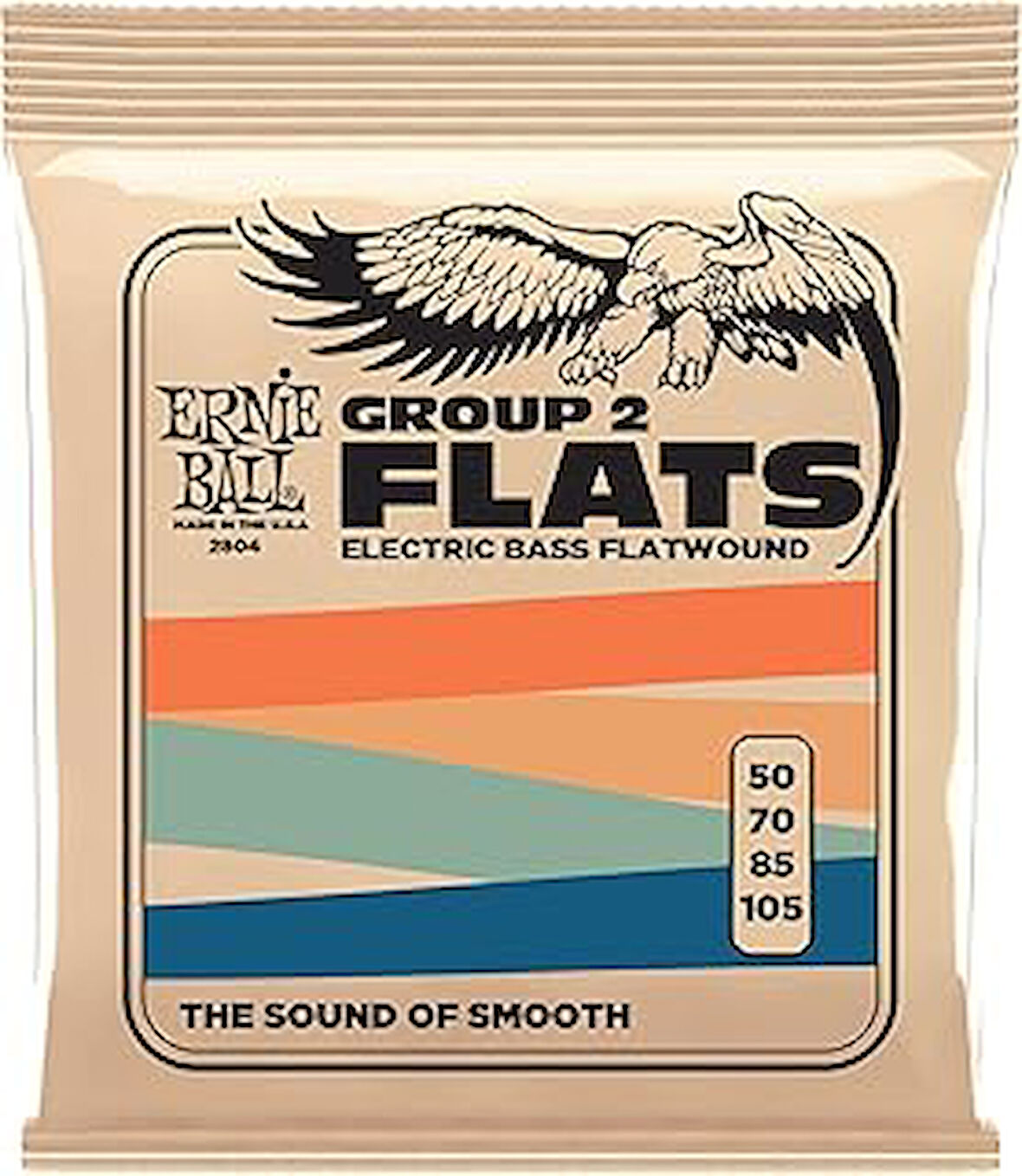 Ernie Ball Flatwound Grup Ii Elektrik Bas Enstrüman Telleri, Ölçü 50-105