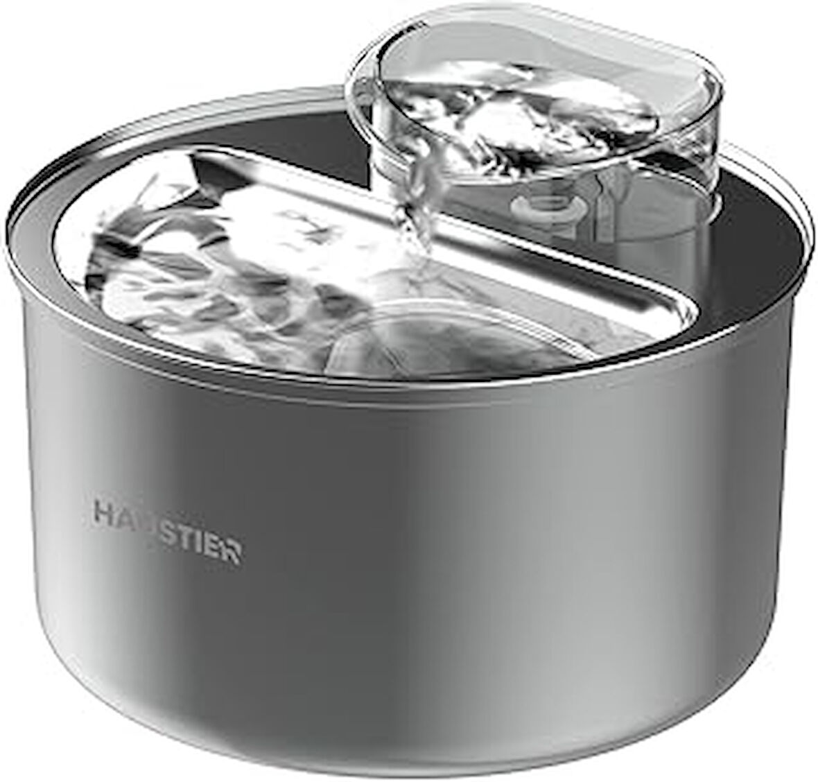 Haustier WF009L Otomatik Su Sebili,Kedi Su Çeşmesi, Su Pınarı 3.5Lt Geniş Hazne, SUS304 Çelik, Ultra Sessiz, Çok Katmanlı Filtrasyon, Metal Tasarım