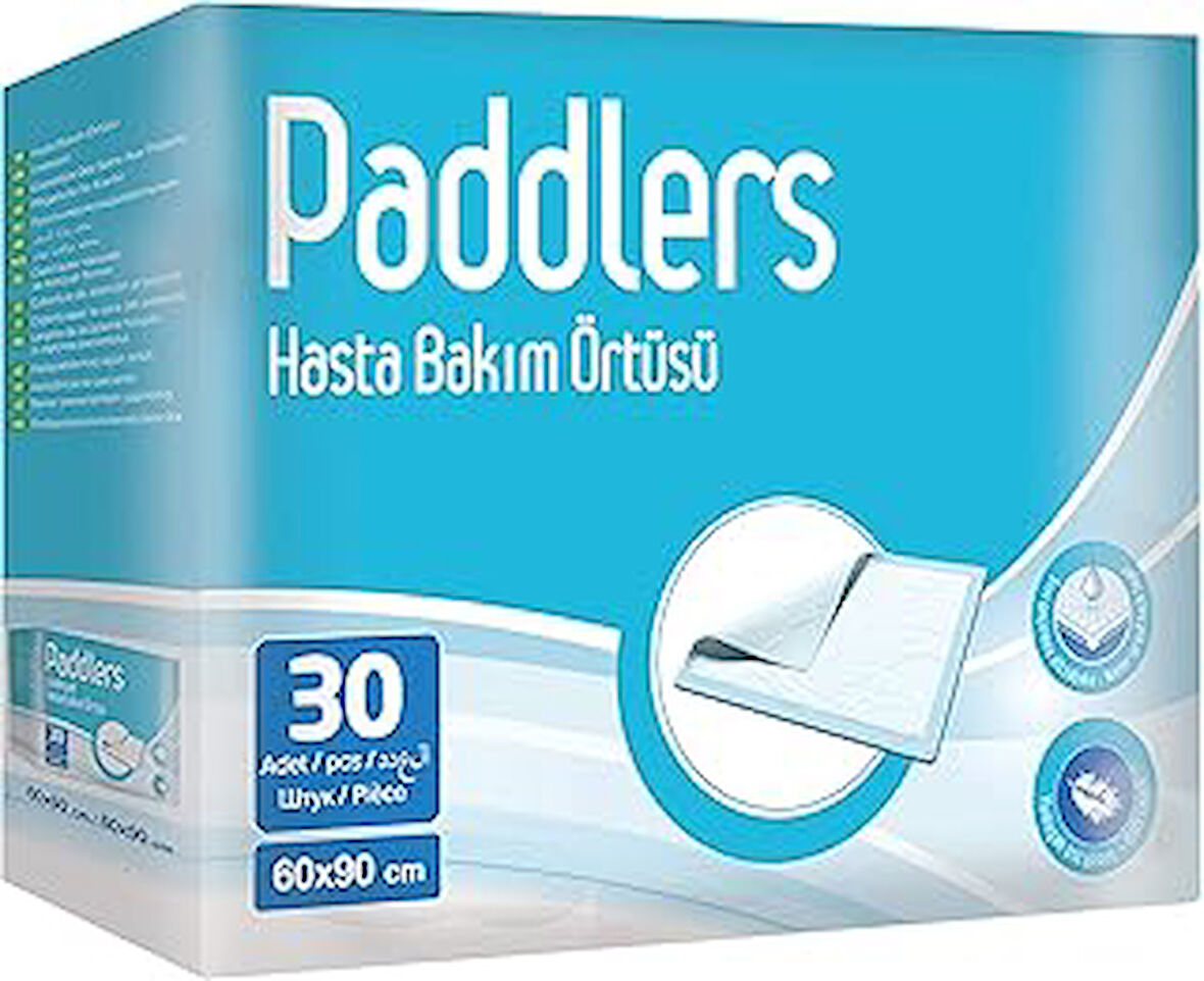 Paddlers Hasta Bakım Yatak Koruyucu Örtü 30'Lu