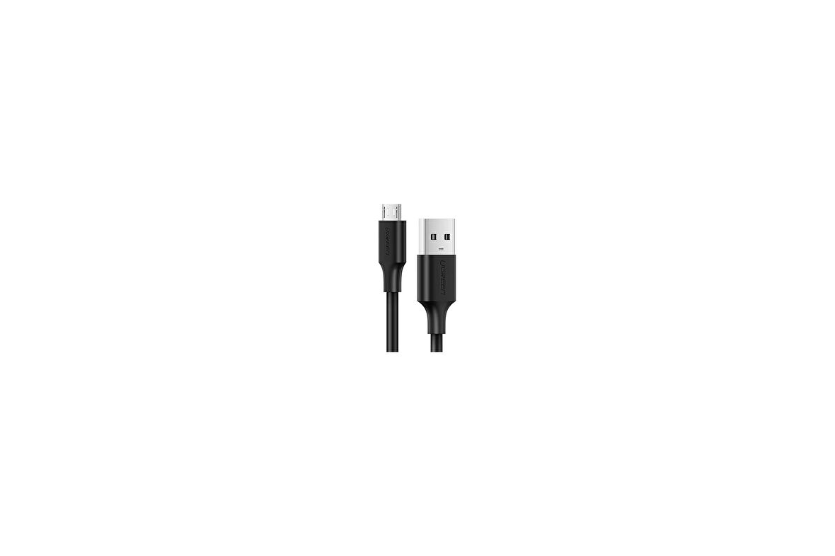 UGREEN 2.0 A USB-A & Micro USB Data ve Şarj Kablosu, 1 Metre, Siyah, 60136