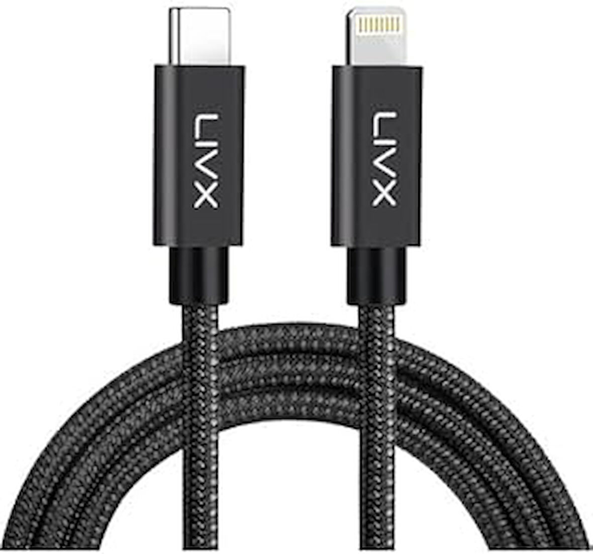 Horizontal 20W Type C to Lightning iPhone iPad Hızlı Şarj ve Data Kablosu Space Gray BRT