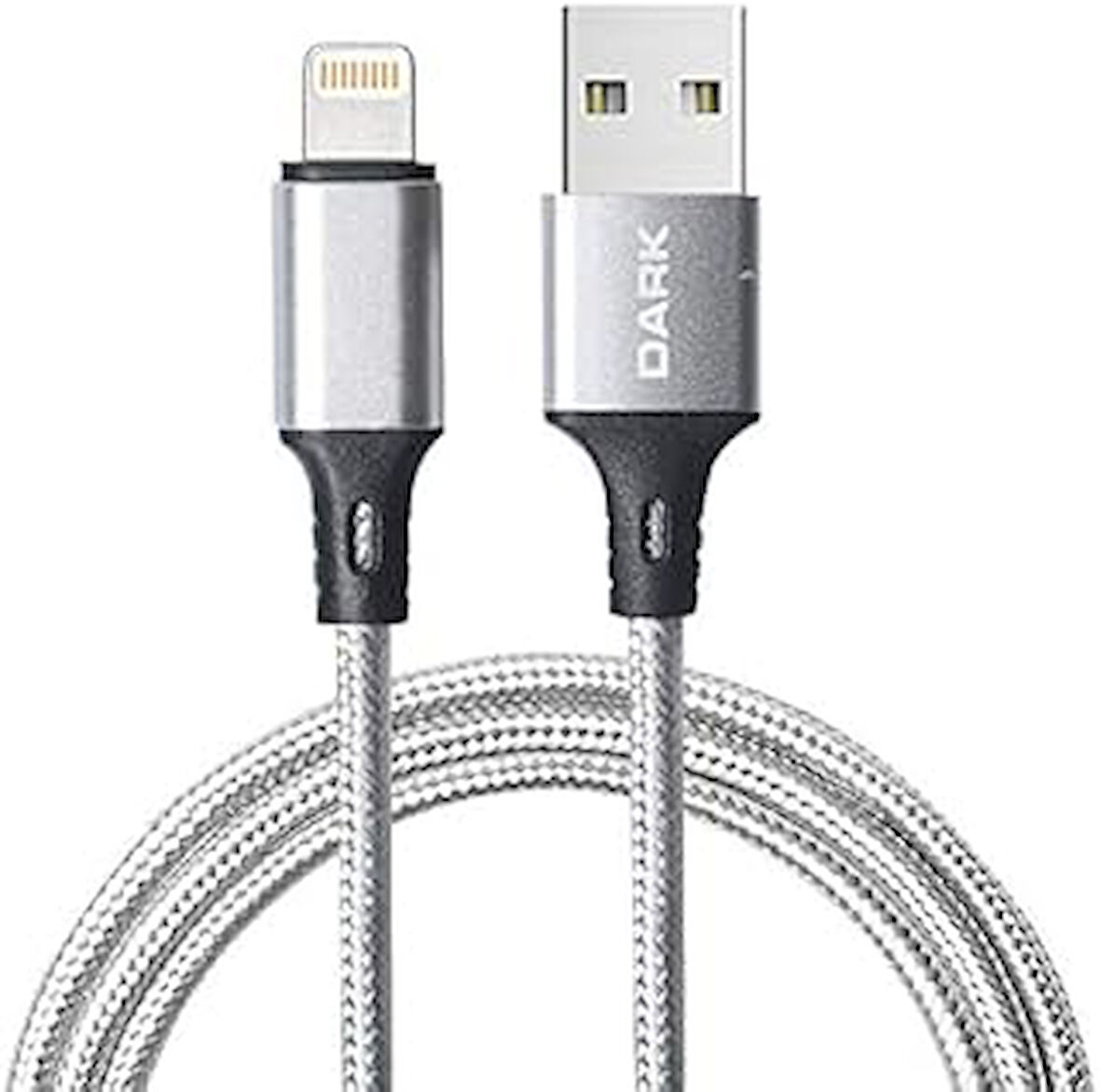 Dark 1m iPhone Lightning Örgülü Şarj ve Data Kablosu