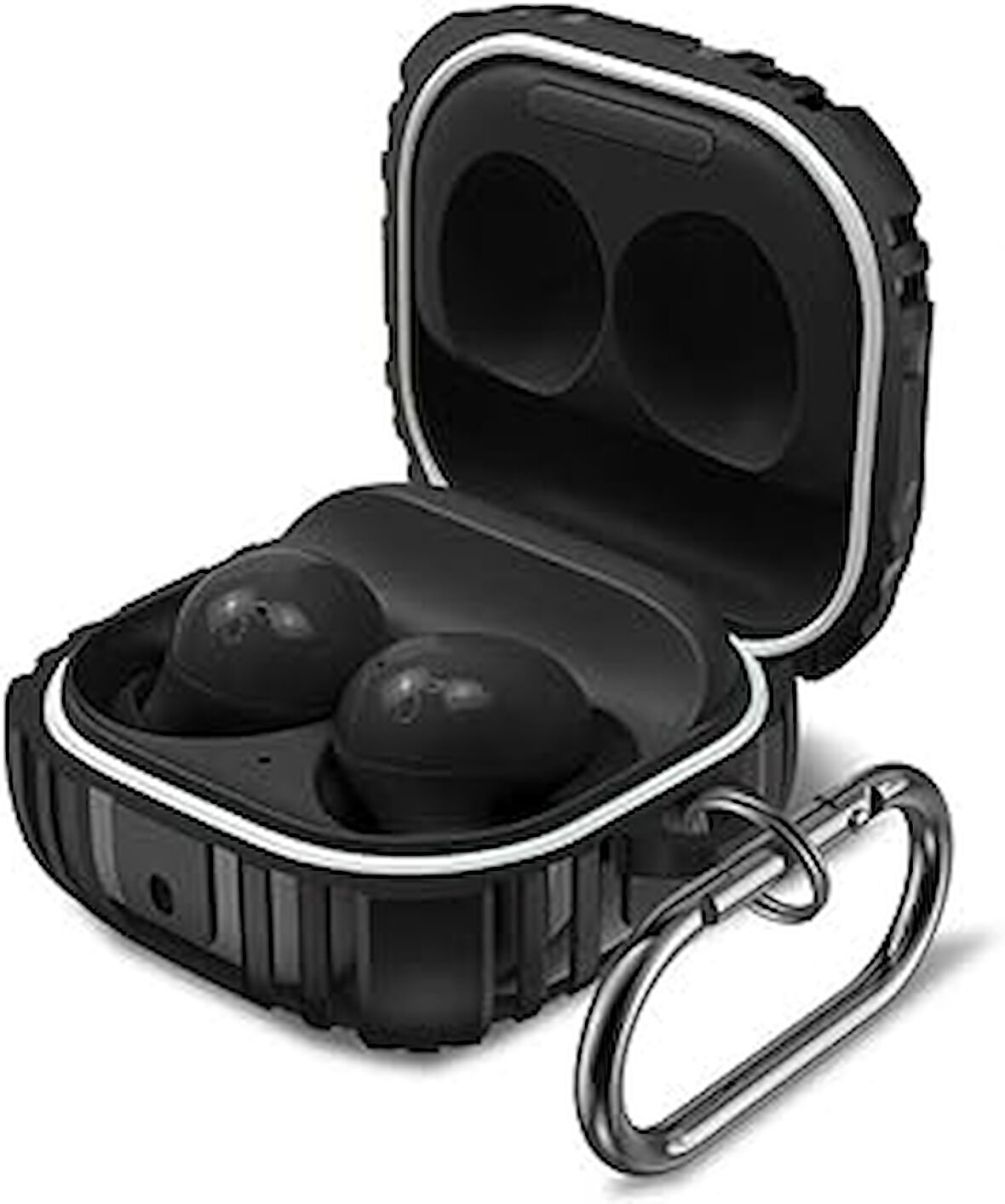 Galaxy Buds Live ile uyumlu Kulaklık Kılıf Darbeye Dayanıklı Fundamental Sert Koruyucu Toz ve Kirden Koruyan Galaxy Buds Live ile uyumlu Kılıf Siyah