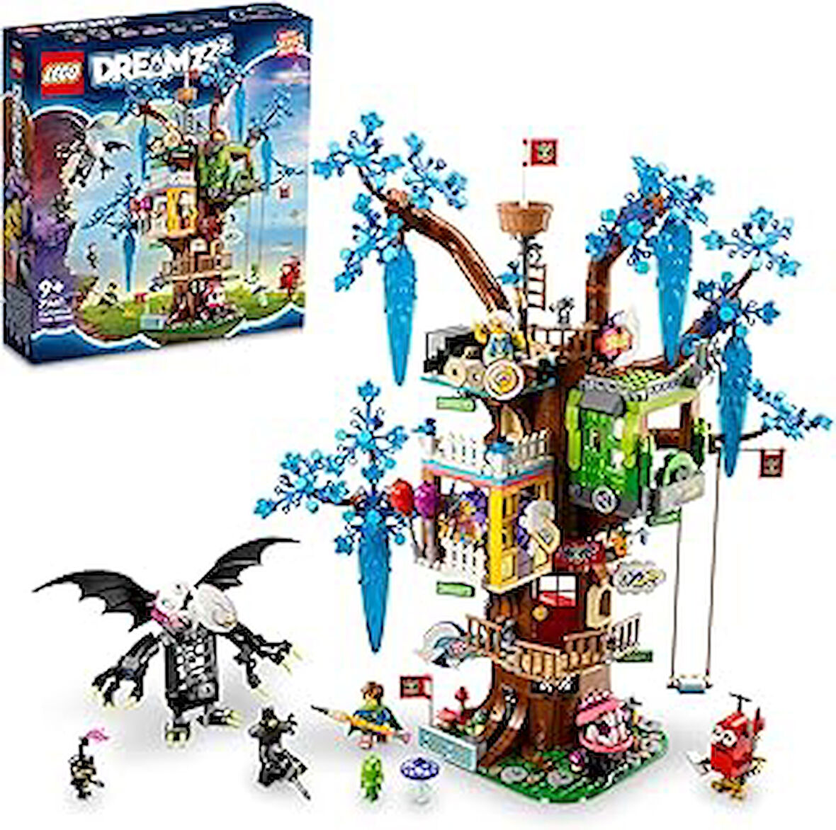 LEGO® DREAMZzz™ Fantastik Ağaç Ev 71461-9 Yaş ve Üzeri Macera Sever Çocukların 2 Farklı Şekilde İnşa Edebileceği Bir Model İçeren Yaratıcı Oyuncak Yapım Seti