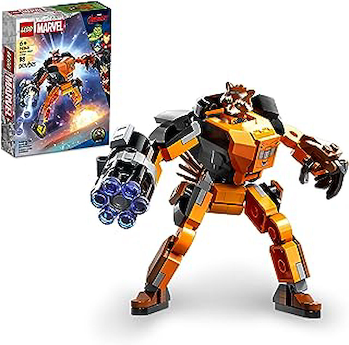 LEGO® Rocket Robot Zırhı 76243-6 Yaş ve Üzeri Çocuklar için Studios Galaksinin Koruyucuları Oyuncak Yapım Seti