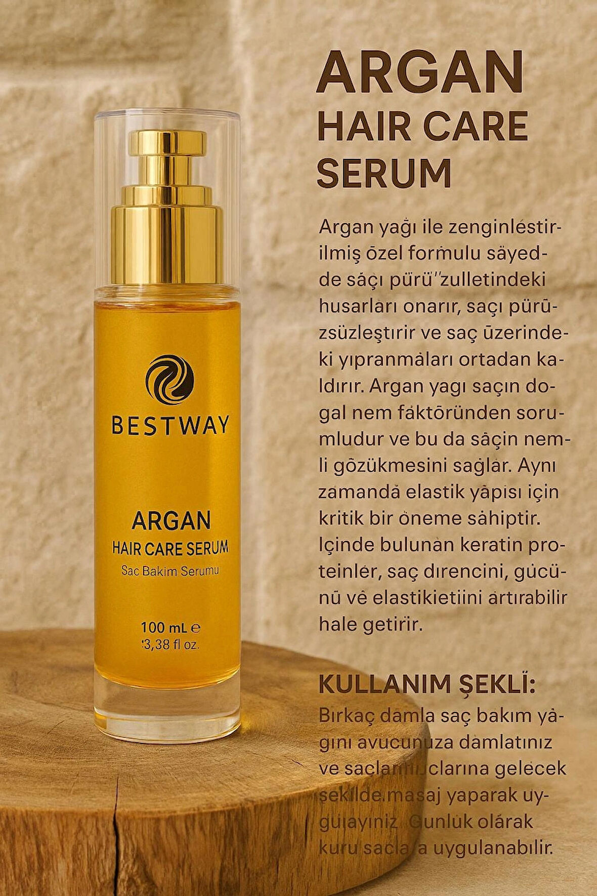 ARGAN YAĞLI SAÇ BAKIM SERUMU