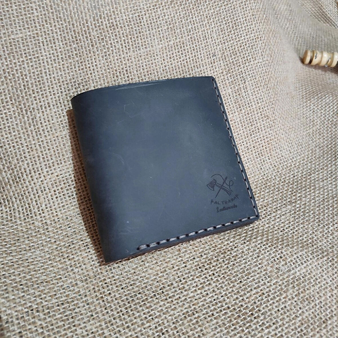 Qilin El Yapımı Hakiki Deri Cüzdan