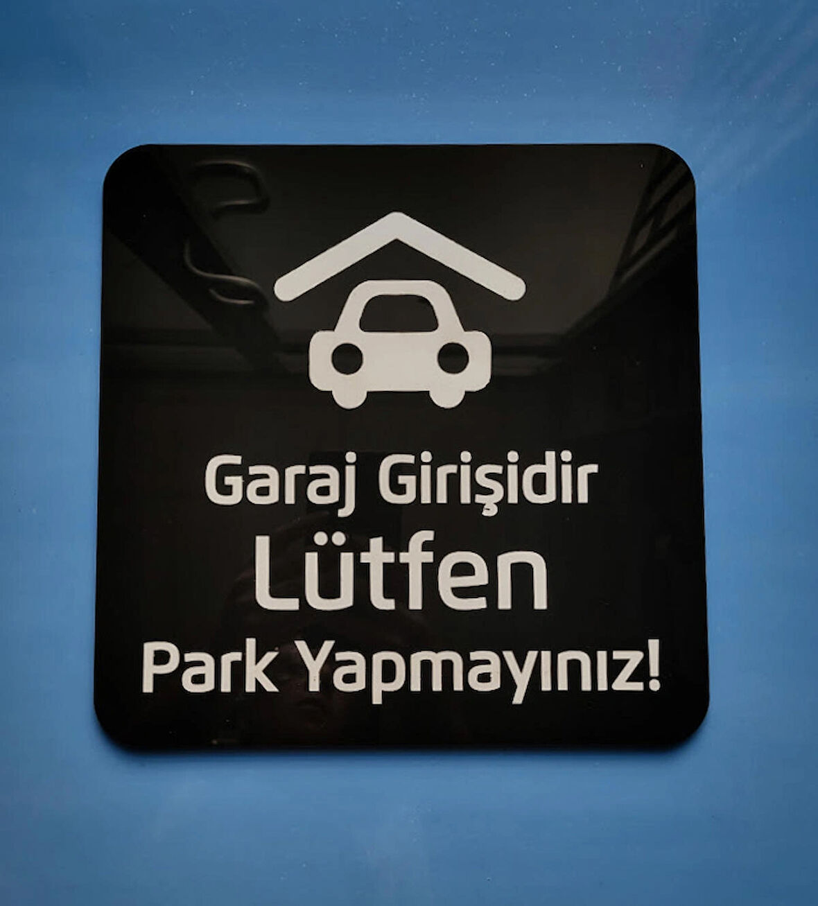 Black White Park Yapmayınız Garaj Giriş Tabelası 15x15 Cm