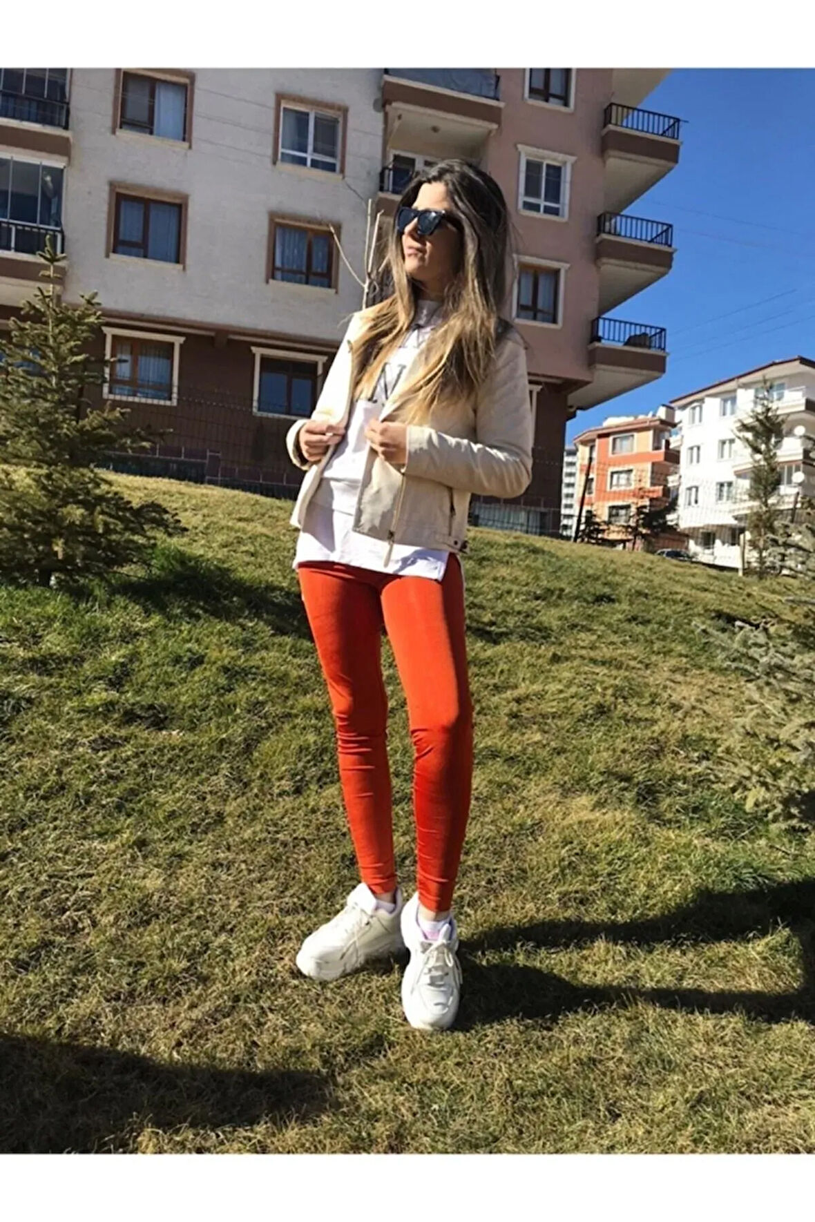 Kiremit Renk Disco Tayt