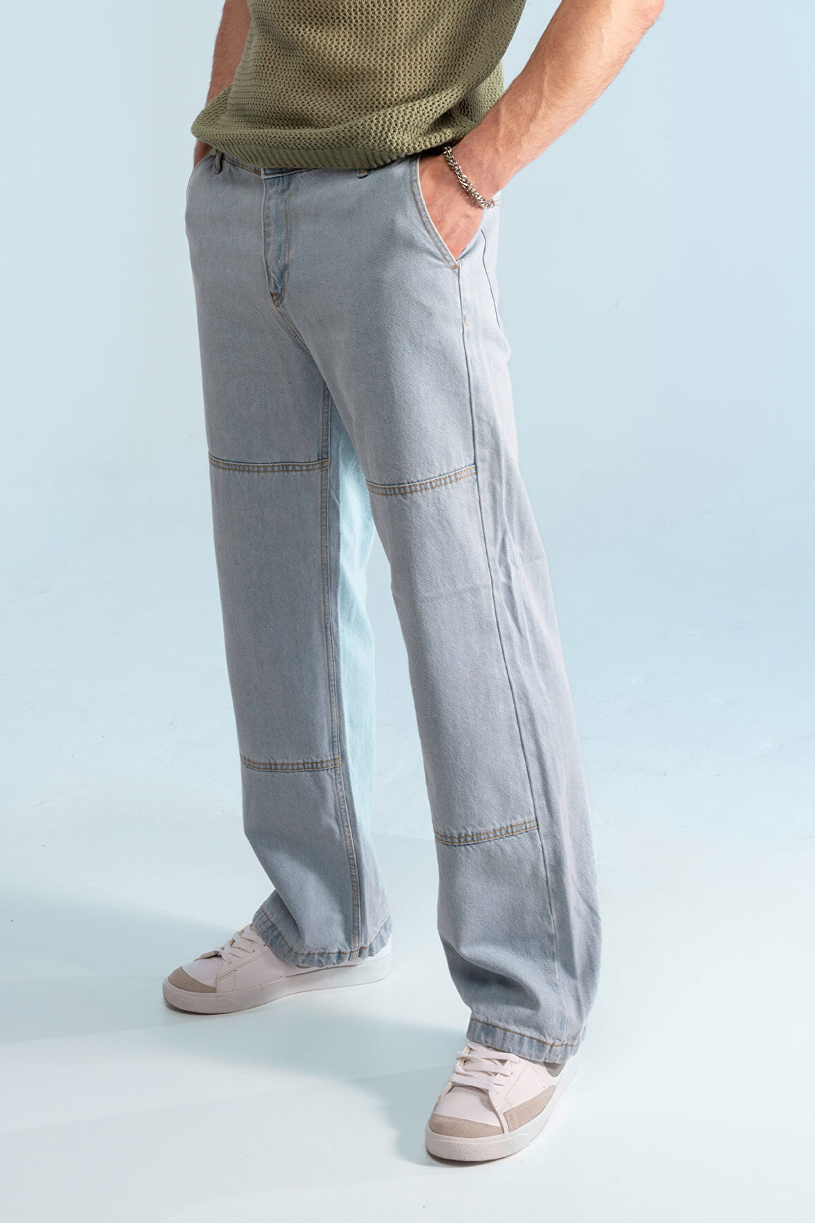 Baggy Jeans-Açık Mavi-32