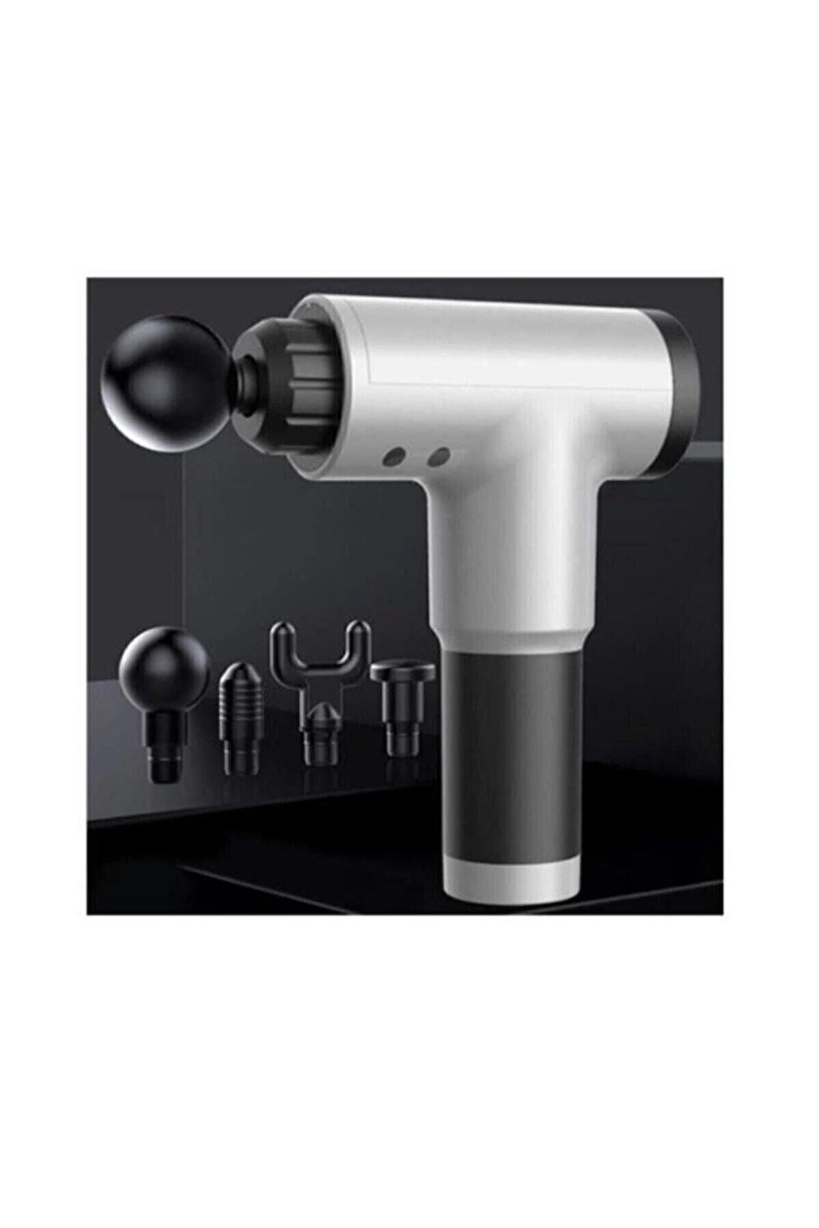 Masaj Tabancası Sporcu Masaj Aleti 4 Başlıklı Şarjlı Sıcak Tutan Relax RENK SEÇİLEMEZ