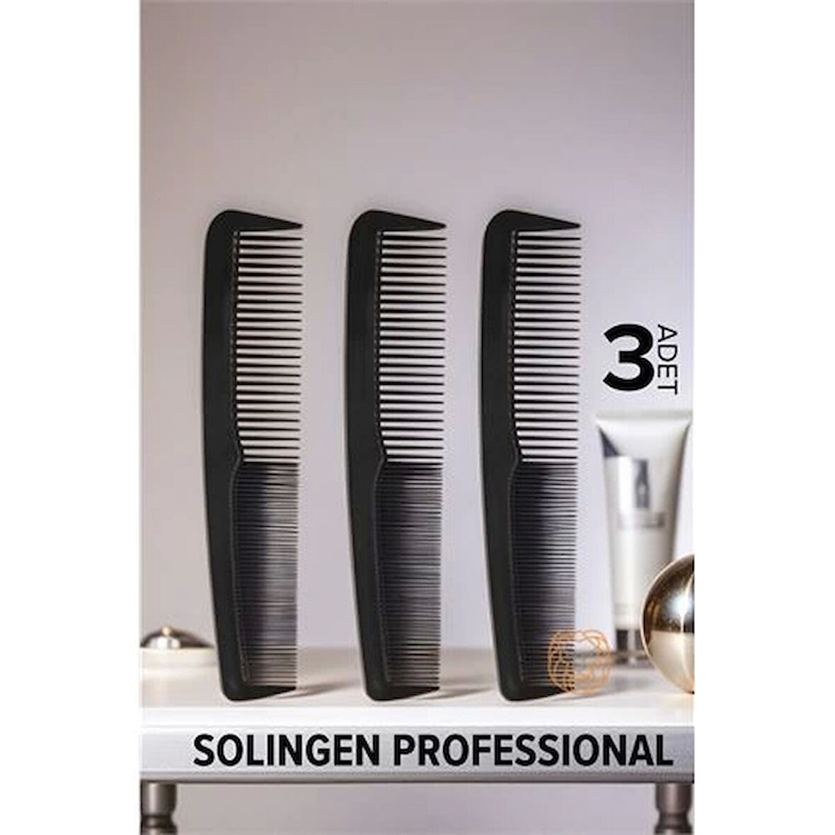 BX Erkek Cep Tarağı 12 Cm 3 ADET Solingen ProfessionaL