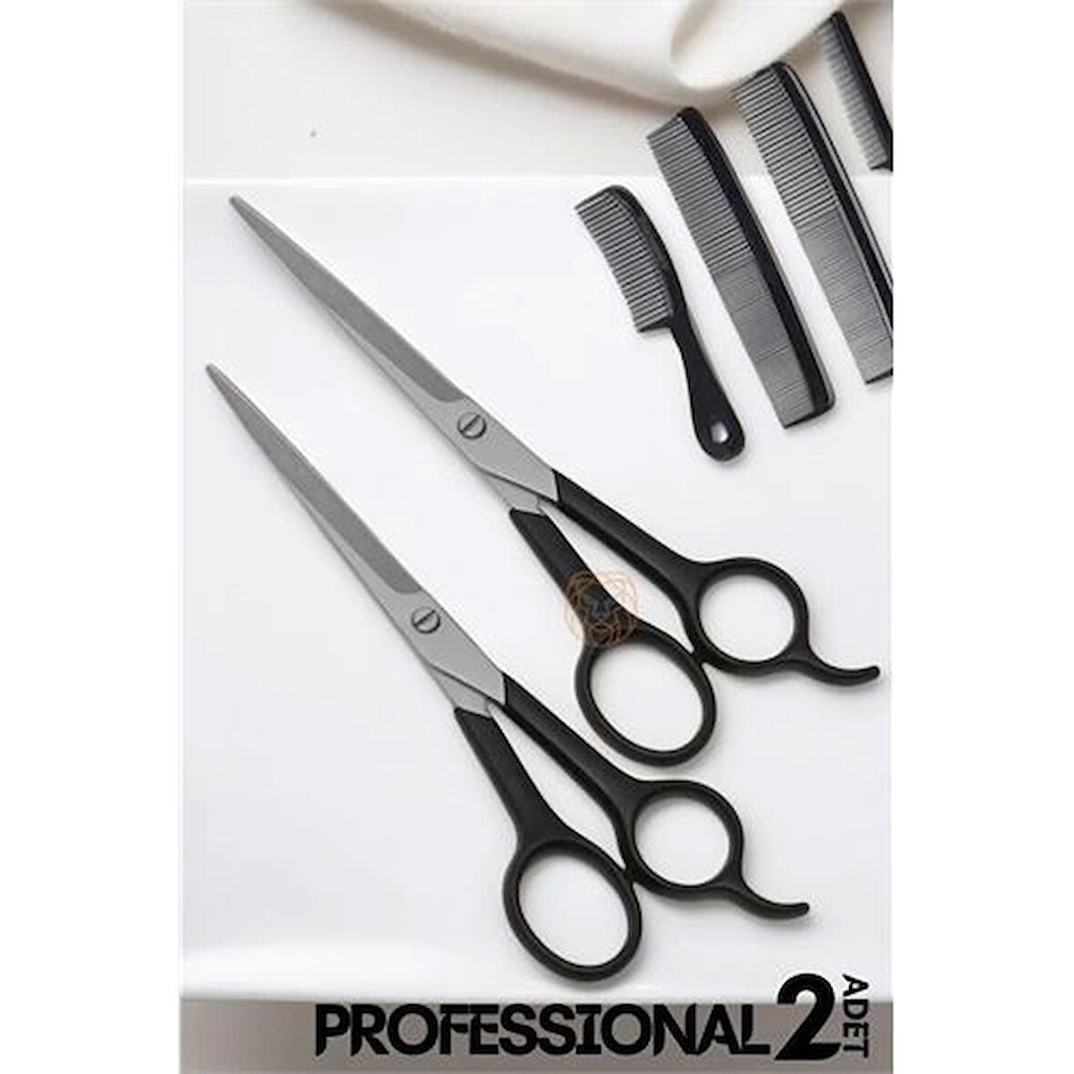 BX Berber Makası 2 ADET Profesyonel 6.5 inç Çelik