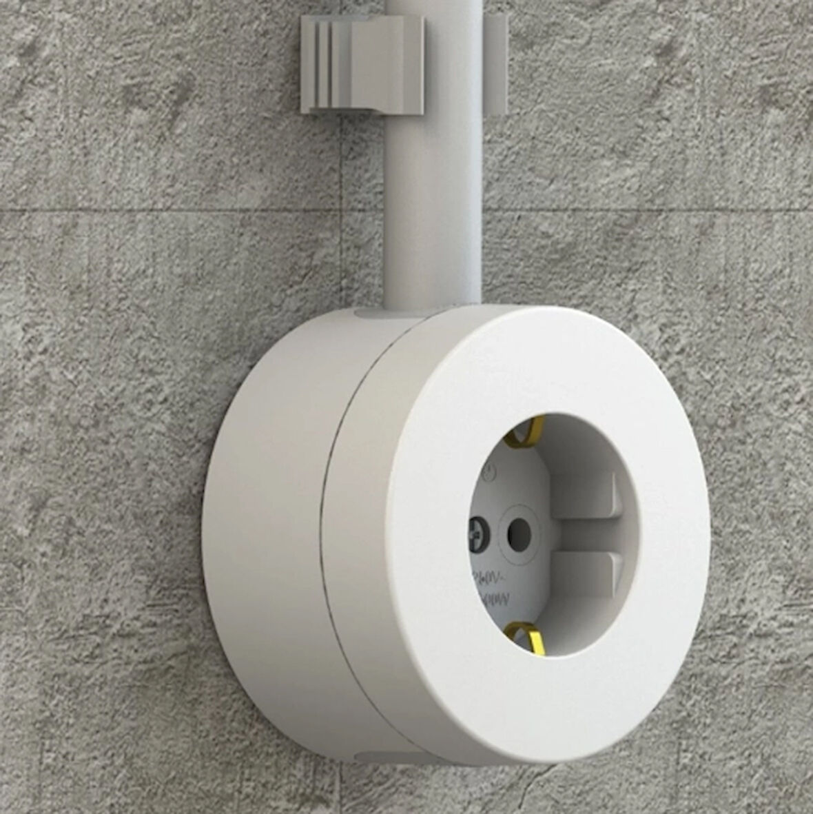 Beyaz Topraklı Priz Sıva Üstü