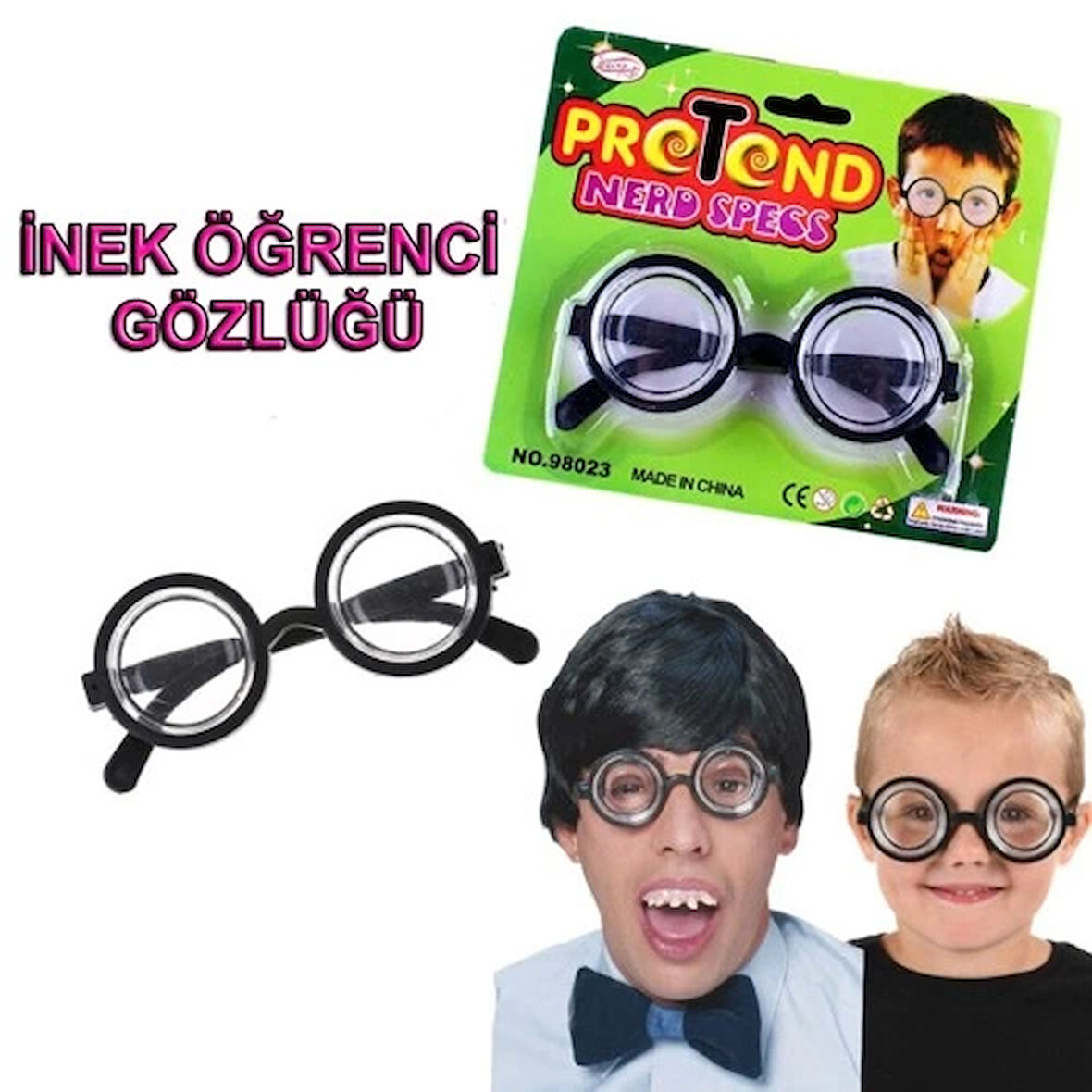 İnek Öğrenci Şaka Gözlüğü
