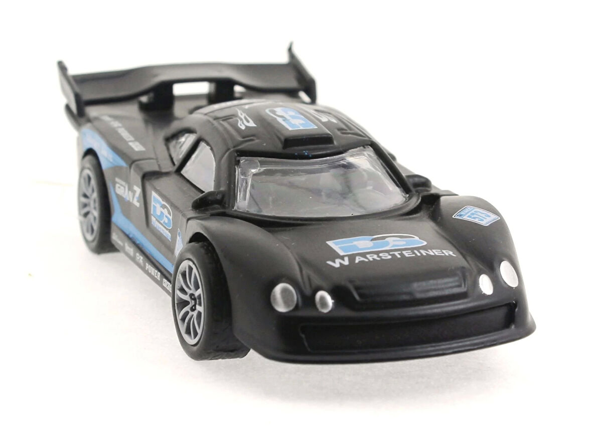 Die Cast Çek Bırak Metal Siyah Yarış Arabası DS