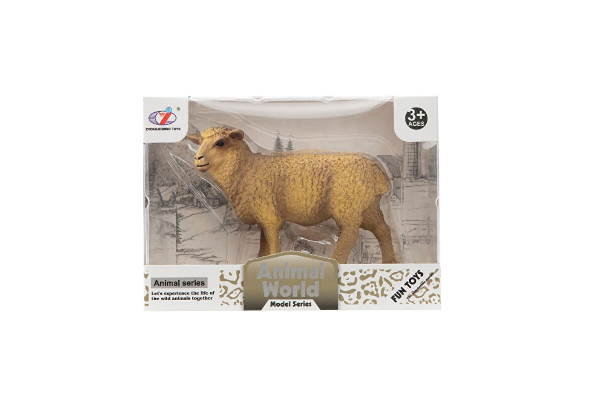 Kutulu Model Figür Hayvan Yünlü Koyun