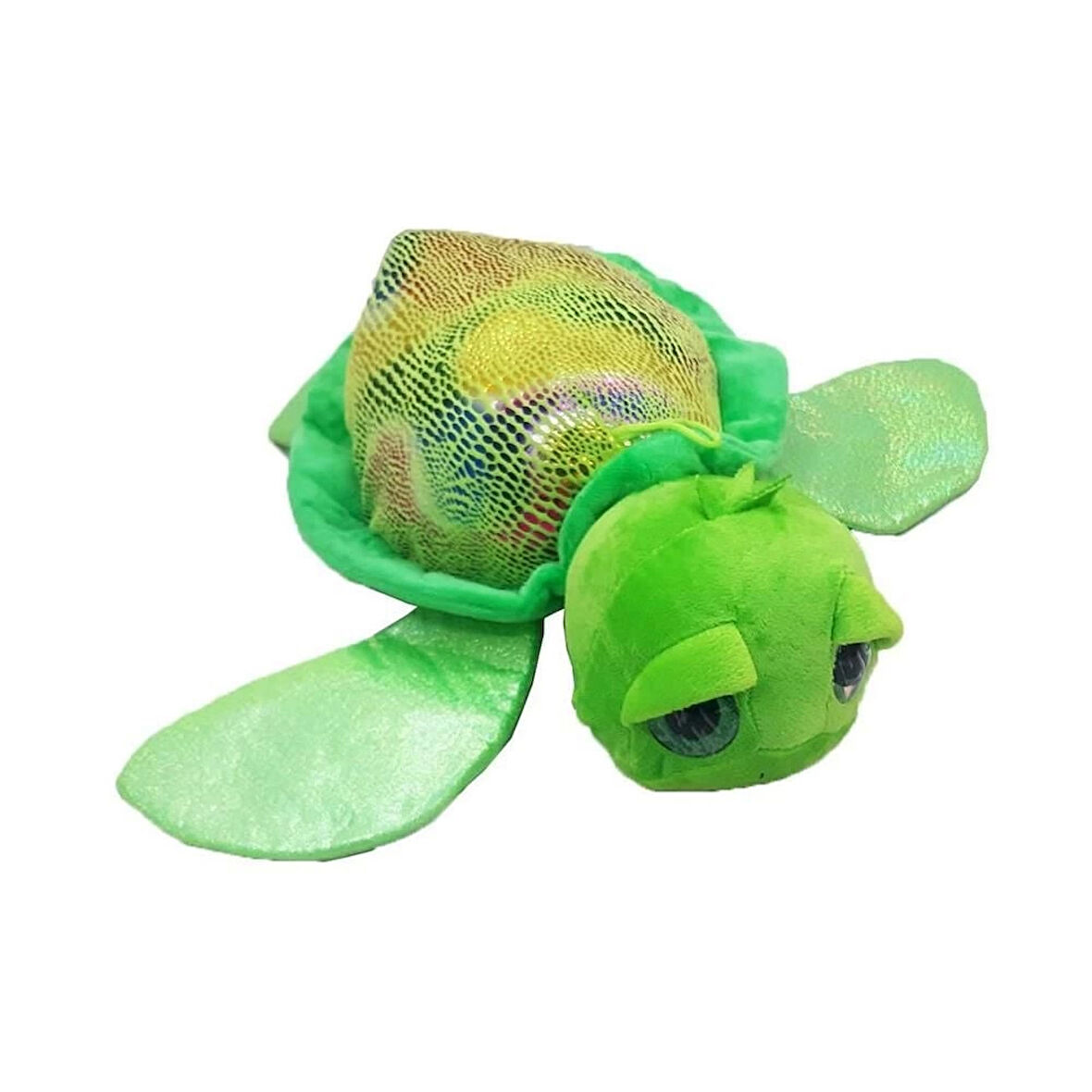 62551 35 cm İri Gözlü Karetta Kaplumbağa Peluş -1 adet fiyatıdır