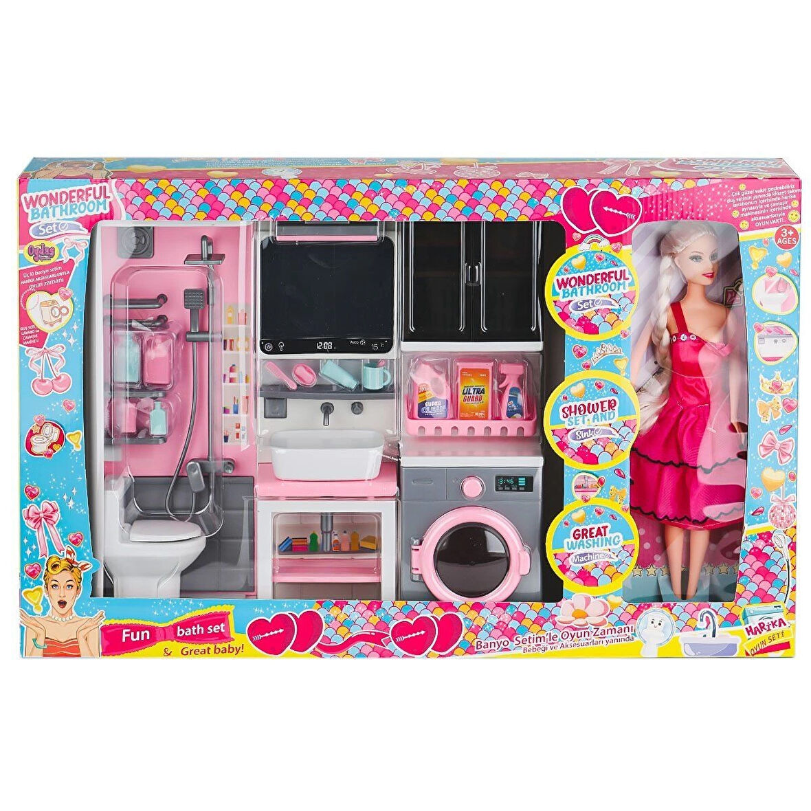 OYD-02393 Bebek ile Banyo Seti Oyun Zamanı