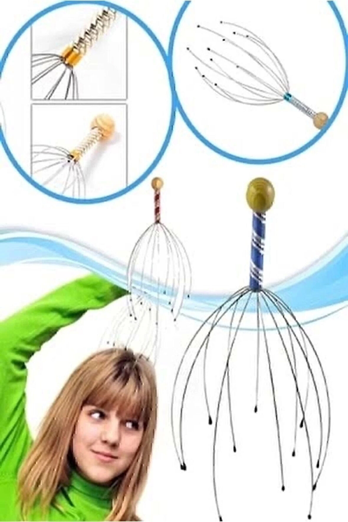 Rahatlatıcı Kafa Masaj Aleti – Saç Deriniz İçin Ferahlatıcı Dokunuş (5 Adet)