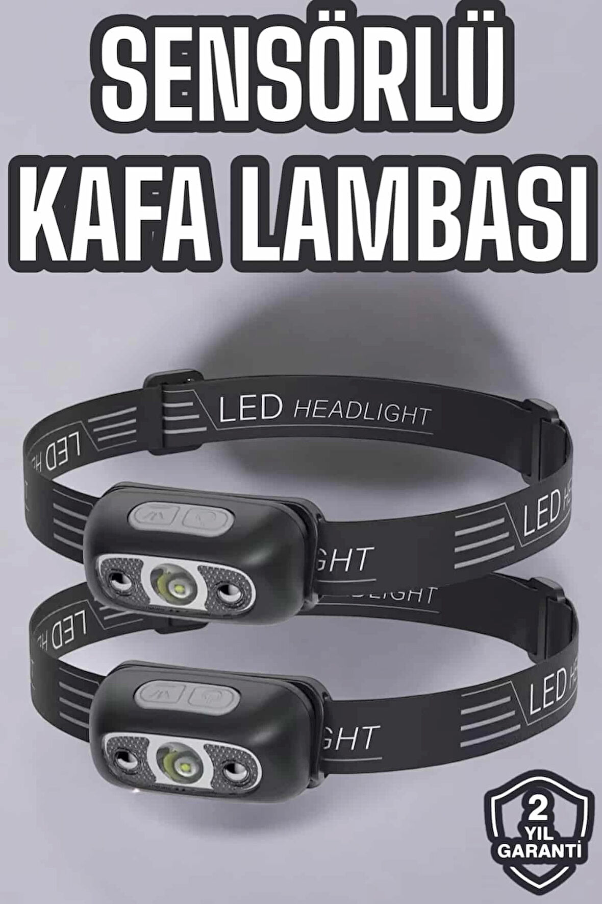 Kafa Lambası Kamp Lambası Led Işık Şarjlı Ayarlanabilir